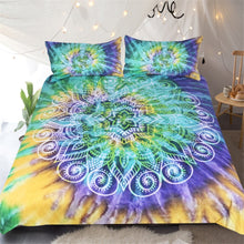Load image into Gallery viewer, Lotus Flower Tie Dye Bedding Set