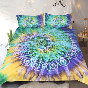 Lotus Flower Tie Dye Bedding Set