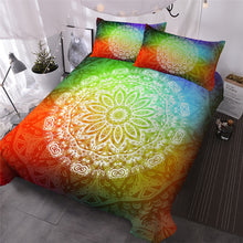 Load image into Gallery viewer, Lotus Flower Tie Dye Bedding Set