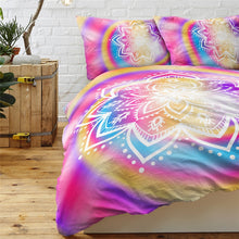 Load image into Gallery viewer, Lotus Flower Tie Dye Bedding Set