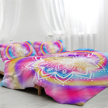 Load image into Gallery viewer, Lotus Flower Tie Dye Bedding Set