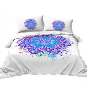 Lotus Flower Tie Dye Bedding Set