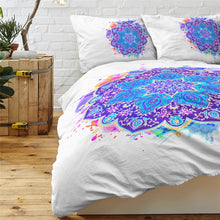 Load image into Gallery viewer, Lotus Flower Tie Dye Bedding Set