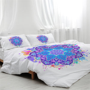 Lotus Flower Tie Dye Bedding Set