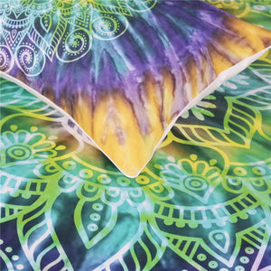 Lotus Flower Tie Dye Bedding Set