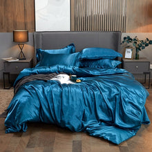 Load image into Gallery viewer, Satin Bedding Set - Royal Blue