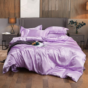 Satin Bedding Set - Violet