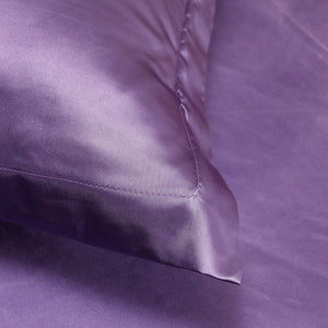 Satin Bedding Set - Purple