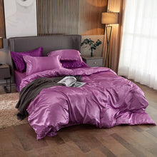 Load image into Gallery viewer, Satin Bedding Set - Deep Pink