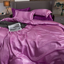 Load image into Gallery viewer, Satin Bedding Set - Deep Pink