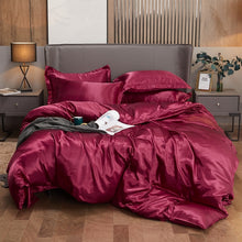 Load image into Gallery viewer, Satin Bedding Set - Burgundy