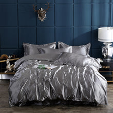 Load image into Gallery viewer, Satin Bedding Set - Silver