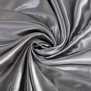 Satin Bedding Set - Silver