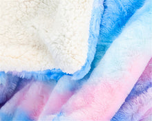 Load image into Gallery viewer, Plush Rainbow Unicorn Blanket