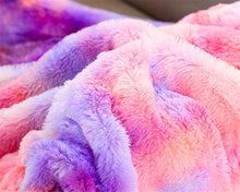 Load image into Gallery viewer, Plush Rainbow Unicorn Blanket
