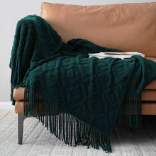 Load image into Gallery viewer, Knitted Blanket Throw