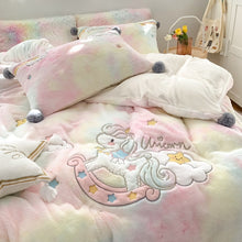 Load image into Gallery viewer, Luxury Lovely Rainbow Unicorn Bedding Set