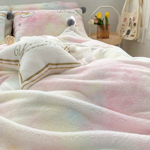 Luxury Lovely Rainbow Unicorn Bedding Set