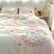 Load image into Gallery viewer, Luxury Lovely Rainbow Unicorn Bedding Set
