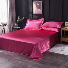 Load image into Gallery viewer, Satin Flat Sheet or Pillowcases - Various Colours