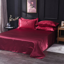Load image into Gallery viewer, Satin Flat Sheet or Pillowcases - Various Colours