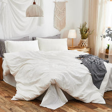 Load image into Gallery viewer, 100% Cotton Chenille Bedding Set - Pure Ice