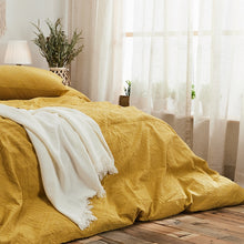 Load image into Gallery viewer, 100% Cotton Chenille Bedding Set - Mustard