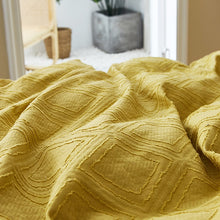 Load image into Gallery viewer, 100% Cotton Chenille Bedding Set - Gold