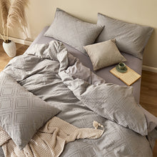 Load image into Gallery viewer, 100% Cotton Chenille Bedding Set - Grey