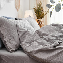 Load image into Gallery viewer, 100% Cotton Chenille Bedding Set - Dusty Grey