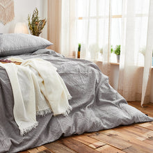 Load image into Gallery viewer, 100% Cotton Chenille Bedding Set - Dusty Grey