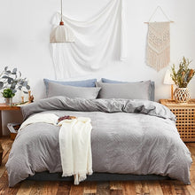 Load image into Gallery viewer, 100% Cotton Chenille Bedding Set - Dusty Grey