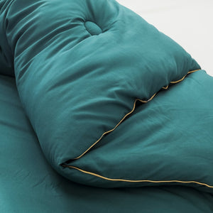 Brushed thermal Quilt Comforter - Emerald