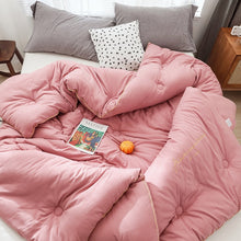 Load image into Gallery viewer, Brushed thermal Quilt Comforter - Pink