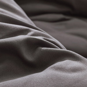 Brushed thermal Quilt Comforter - Grey