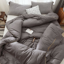 Load image into Gallery viewer, Brushed thermal Quilt Comforter - Grey