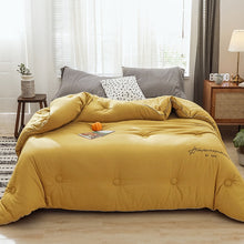 Load image into Gallery viewer, Brushed thermal Quilt Comforter - Golden