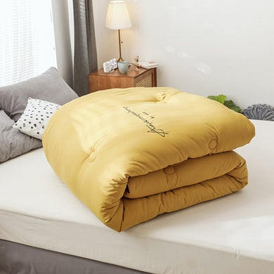 Brushed thermal Quilt Comforter - Golden
