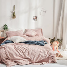Load image into Gallery viewer, Luxury 100% Cotton Chenille 4 Pcs Bedding Set - Rose