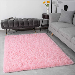 Fluffy Large Area Rug - Pink