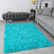 Load image into Gallery viewer, Fluffy Large Area Rug - Blue