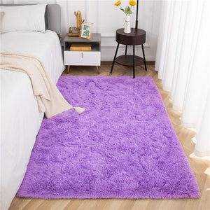 Fluffy Large Area Rug - Purple
