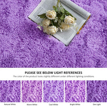 Load image into Gallery viewer, Fluffy Large Area Rug - Purple