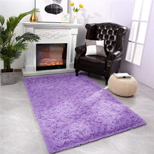 Load image into Gallery viewer, Fluffy Large Area Rug - Purple