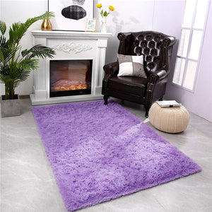 Fluffy Large Area Rug - Purple