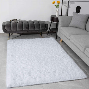 Fluffy Large Area Rug - White
