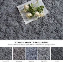 Load image into Gallery viewer, Fluffy Large Area Rug - Grey