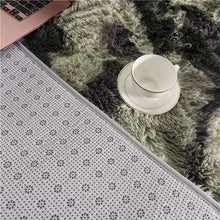 Load image into Gallery viewer, Fluffy Large Area Rug - Marble Grey