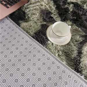 Fluffy Large Area Rug - Marble Grey