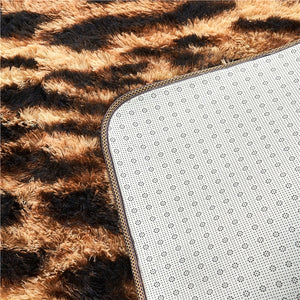 Fluffy Large Area Rug - Leopard